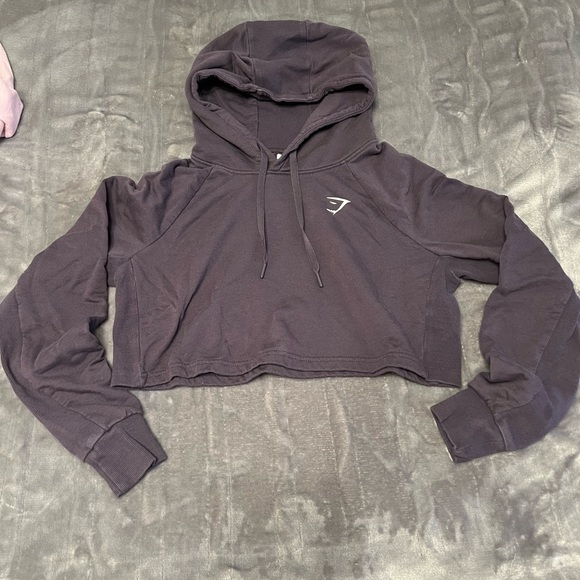 Gymshark Tops - GYMSHARK CROP HOODIE